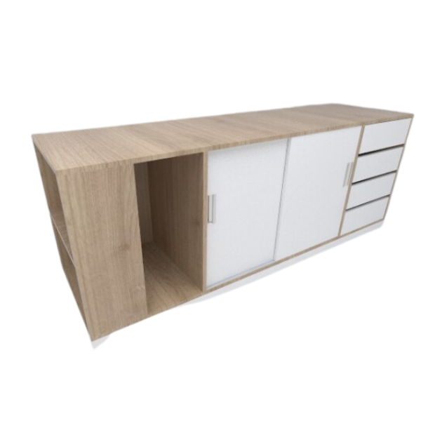 Armário baixo com vão