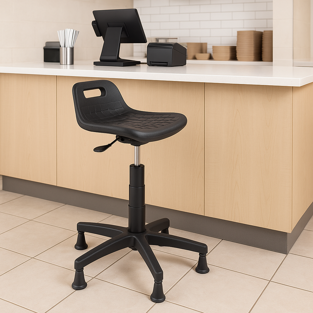 Banqueta semi sentado