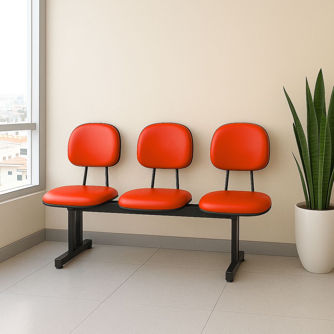 Longarina Secretária L'duplo Sem Braços