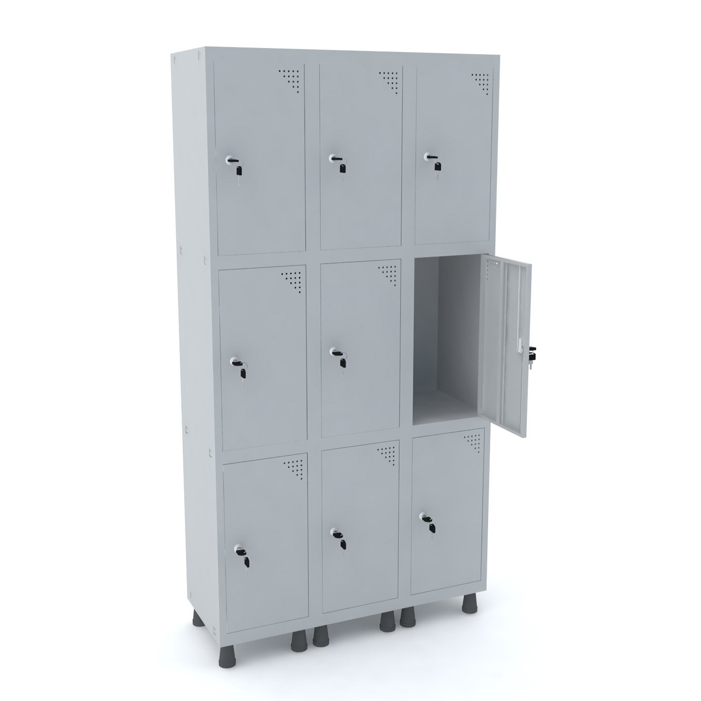 Roupeiro Fechadura 9 Portas Médias Roupeiro Fechadura 9 Portas Médias