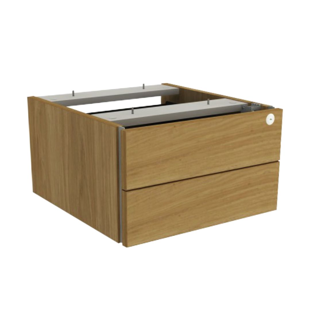 Gaveteiro Fixo com 2 Gavetas